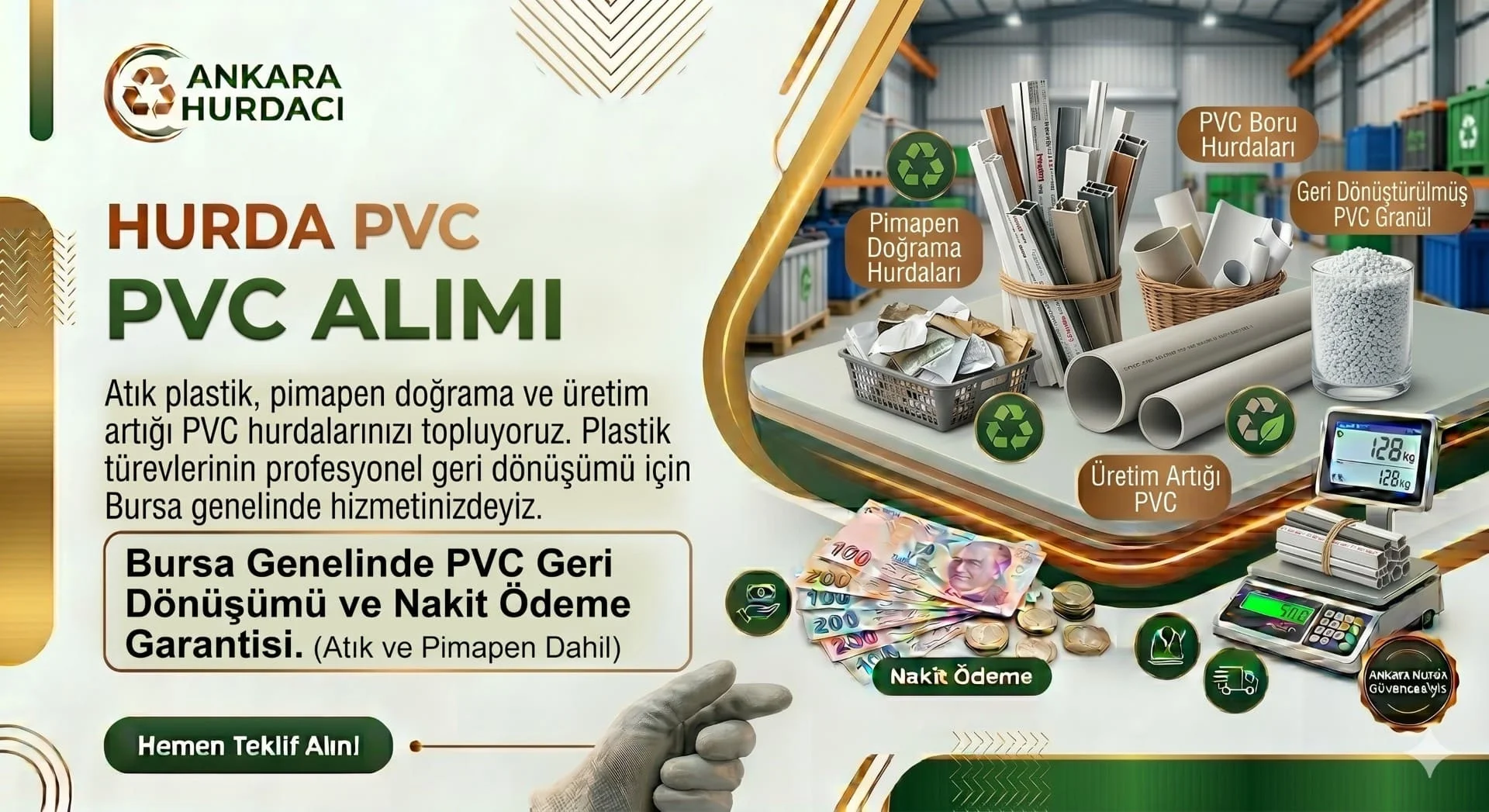 Hurda PVC Alımı | Pimapen Doğrama ve Atık Plastik Alan Hurdacı